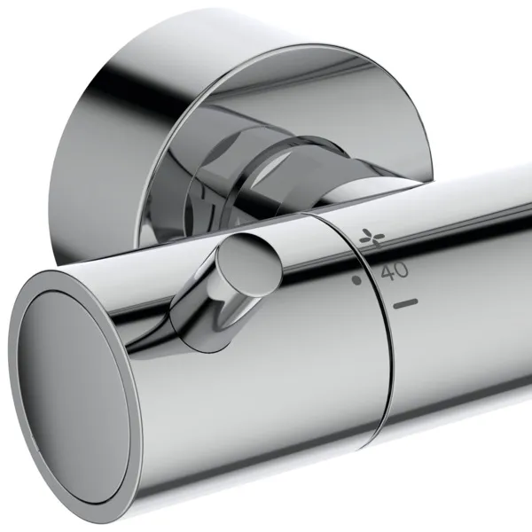 Ideal Standard Ceratherm T125 Duschsystem mit Badethermostat Pin-Griffe Chrom Ideal Standard Ceratherm T125 Duschsystem mit Badethermostat Pin-Griffe Chrom