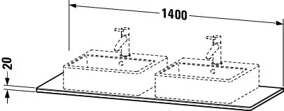 Duravit Konsole „XSquare“