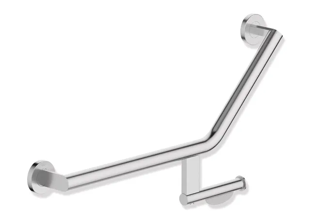 HEWI Winkelgriff mit WC-Papierrollenhalter, System 900, links HEWI Winkelgriff mit WC-Papierrollenhalter, System 900, links