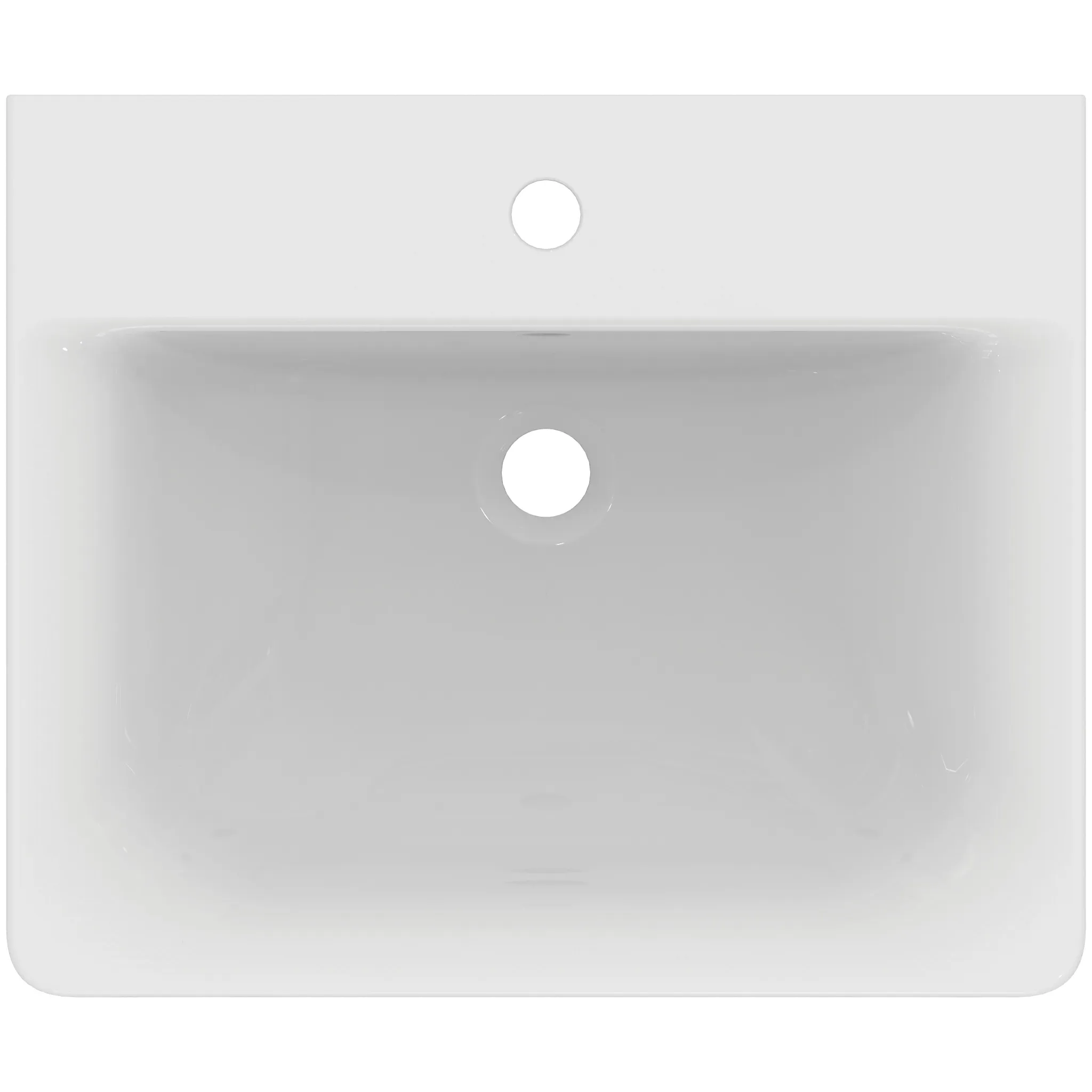 Waschbecken „Connect“ 55 × 46 × 17,5 cm, Hahnlochposition mittig Waschbecken „Connect“ 55 × 46 × 17,5 cm, Hahnlochposition mittig