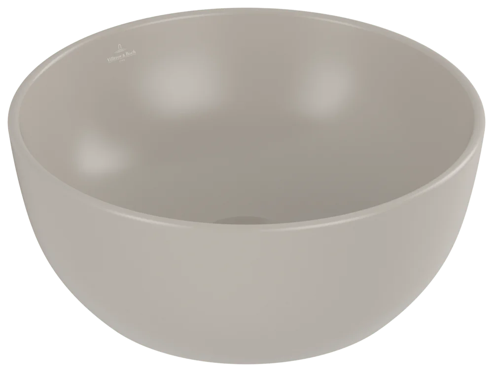 Villeroy & Boch Aufsatzwaschbecken Artis Almond CeramicPlus 325x325x135 mm, matt, TitanCeram, Classic