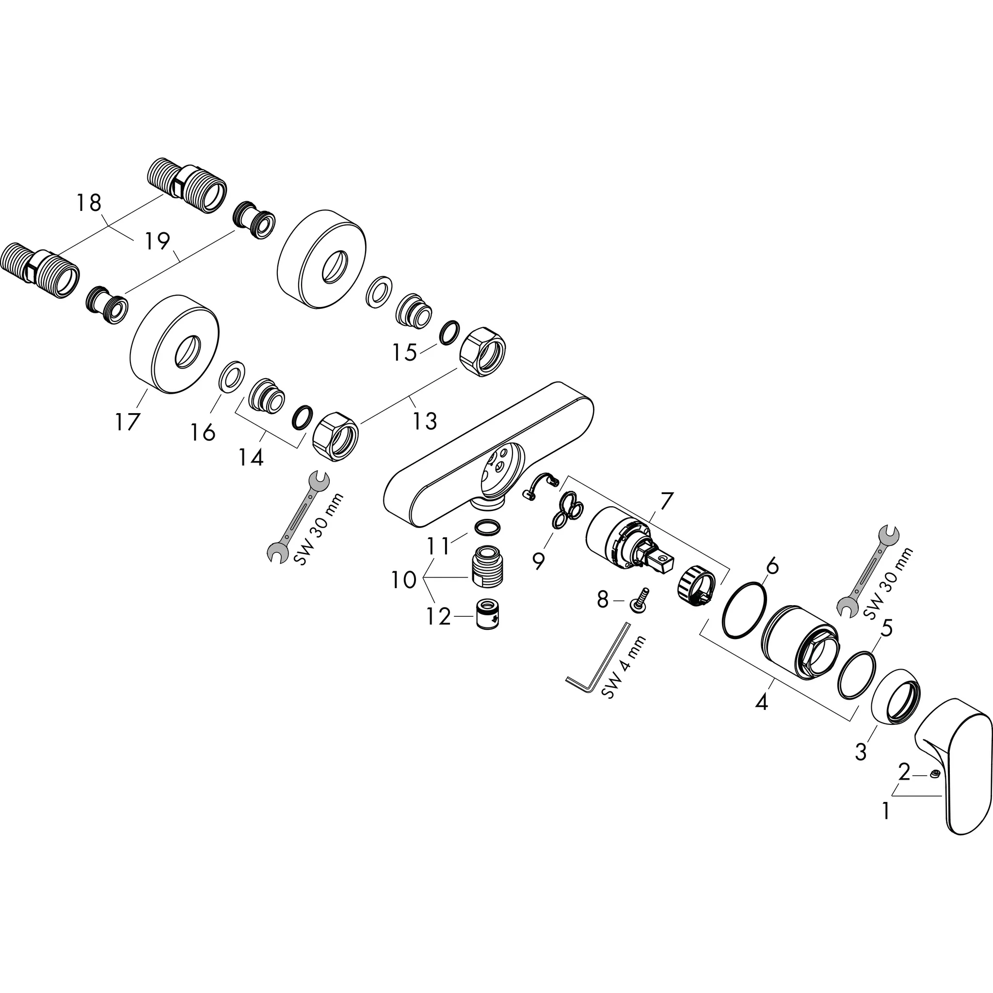 Brausemischer Aufputz Rebris S chrom Brausemischer Aufputz Rebris S chrom