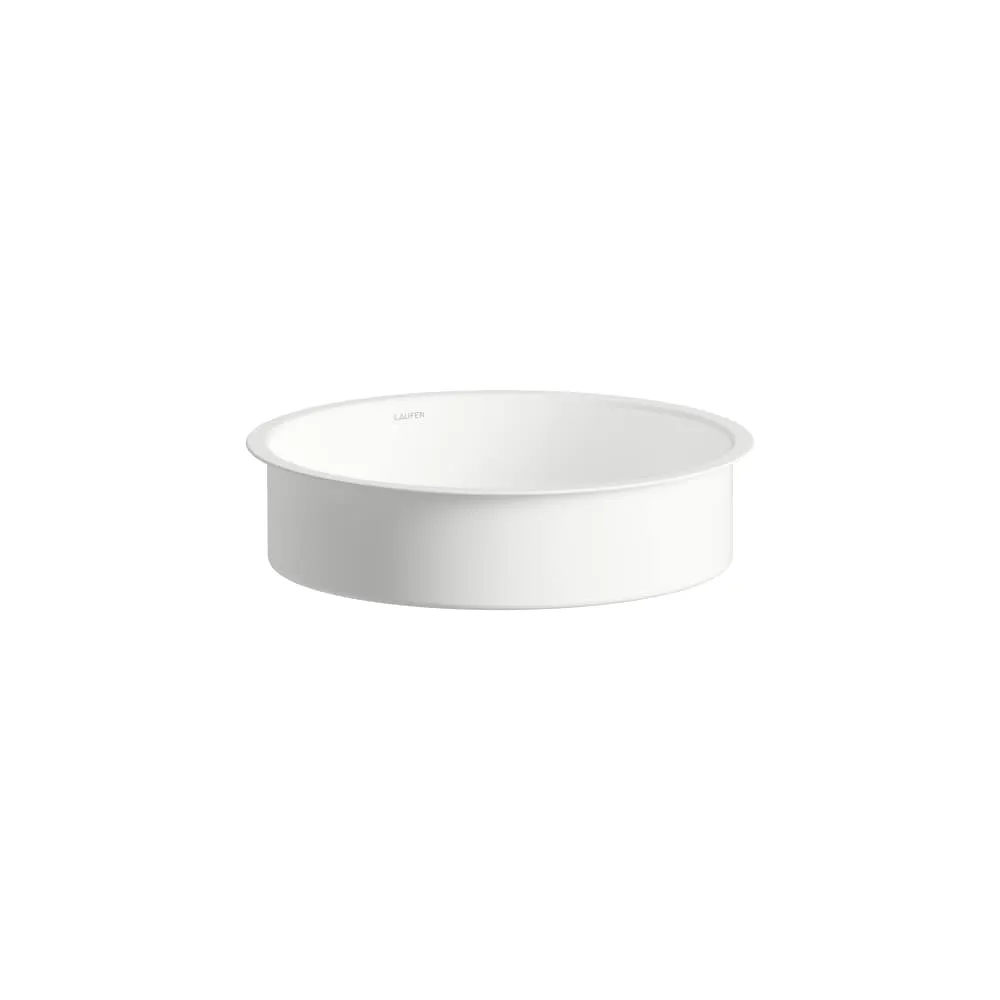 Laufen Einbauwaschtisch UNISONO rund ohne Armaturenloch ohne Überlauf 369 x 369 x 114 mm in weiß Laufen Einbauwaschtisch UNISONO rund ohne Armaturenloch ohne Überlauf 369 x 369 x 114 mm in weiß