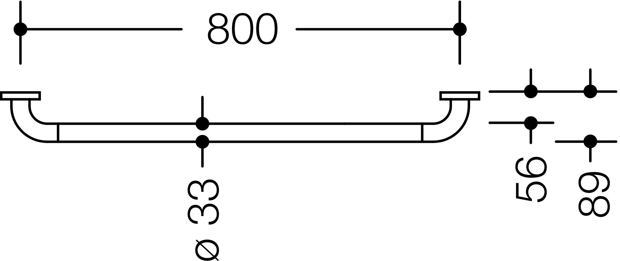 HEWI Haltegriff „Serie 801“ in Apfelgrün