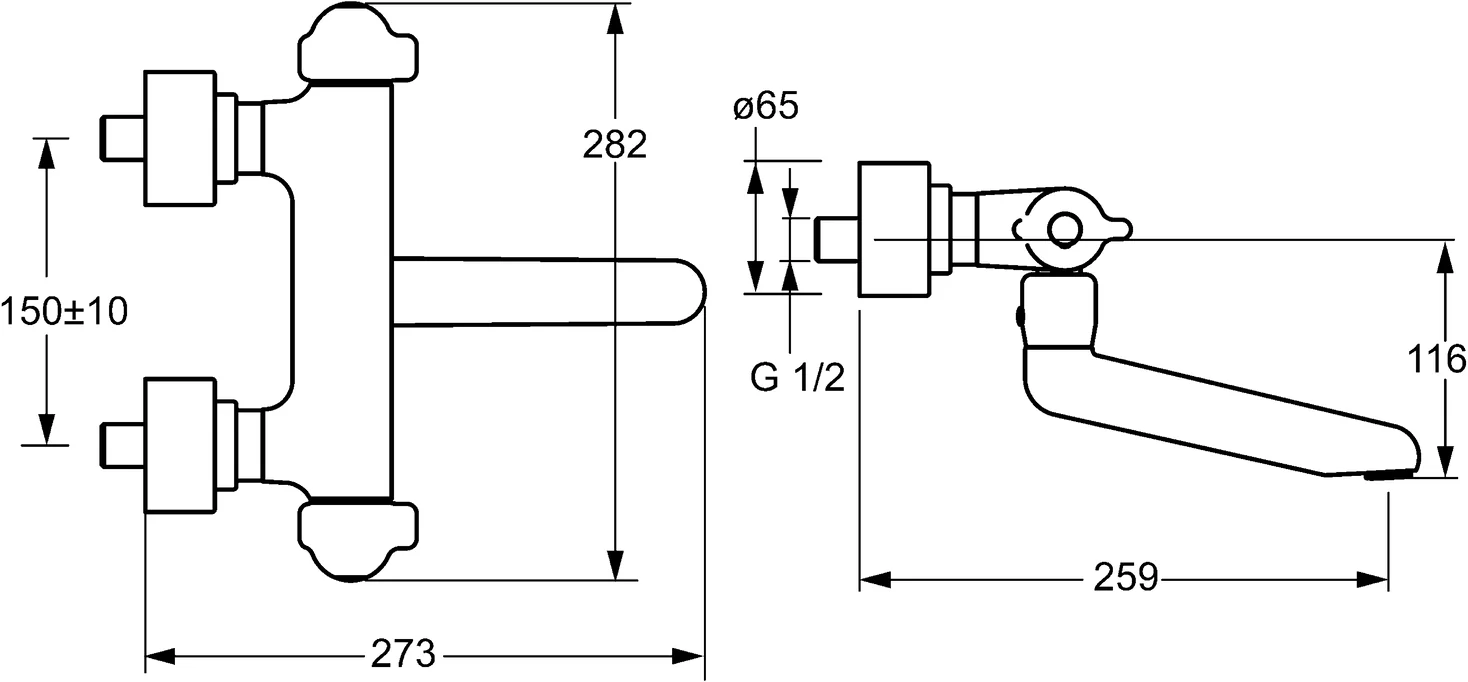 HansaMEDIPRO Waschtischbatterie HansaMEDIPRO 0830 Ausladung 259 mm DN15 Chrom HansaMEDIPRO Waschtischbatterie HansaMEDIPRO 0830 Ausladung 259 mm DN15 Chrom