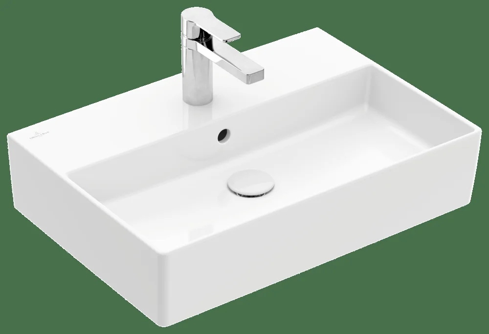 Villeroy & Boch Memento 2.0 Waschbecken TitanCeram 600x420mm Rechteck Weiß Alpin Villeroy & Boch Memento 2.0 Waschbecken TitanCeram 600x420mm Rechteck Weiß Alpin