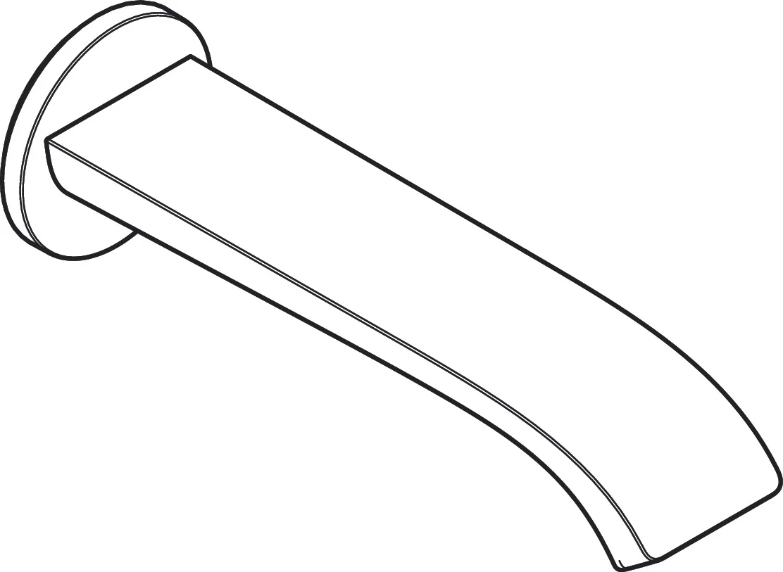 Hansgrohe Vivenis Wanneneinlauf BBR, Brushed Bronze, Ausladung 202 mm, Wandmontage, max. Durchfluss 24,3 l/min bei 3 bar