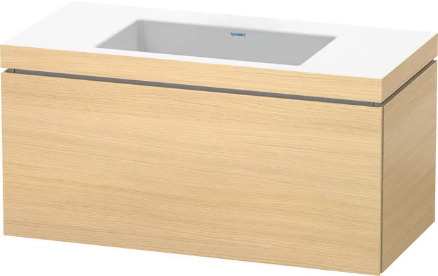 Duravit Möbelset c-shaped Set wandhängend wandhängend „L-Cube“ 100 × 50 × 48 cm Mediterrane Eiche