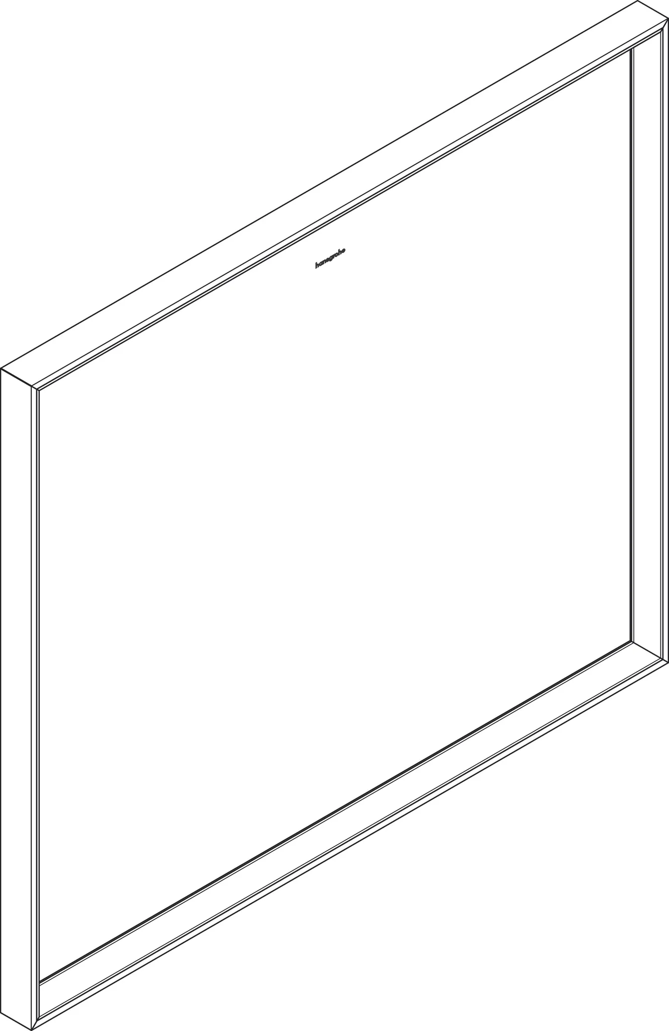 Hansgrohe Xarita E Spiegel mit LED-Beleuchtung, 800x50 cm, Mattweiß