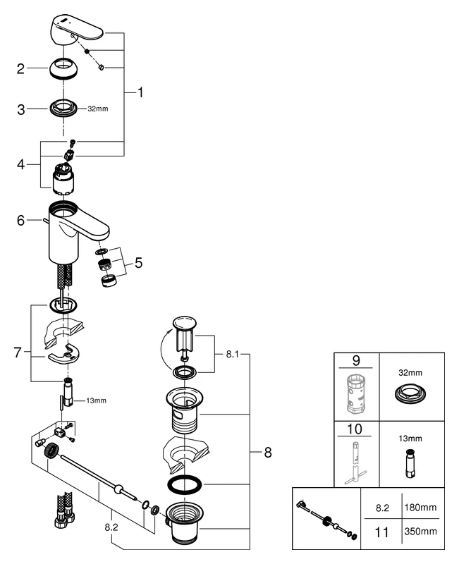 Einhand-Waschtischbatterie Eurosmart Cosmopolitan 23377, S-Size, Einlochmontage, Zugstangen-Ablaufgarnitur 1 1/4″, Energie-Spar-Funktion Mittelstellung kalt, chrom Einhand-Waschtischbatterie Eurosmart Cosmopolitan 23377, S-Size, Einlochmontage, Zugstangen-Ablaufgarnitur 1 1/4″, Energie-Spar-Funktion Mittelstellung kalt, chrom