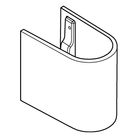 Grohe Euro Keramik Halbsäule für Waschtisch alpinweiß Grohe Euro Keramik Halbsäule für Waschtisch alpinweiß