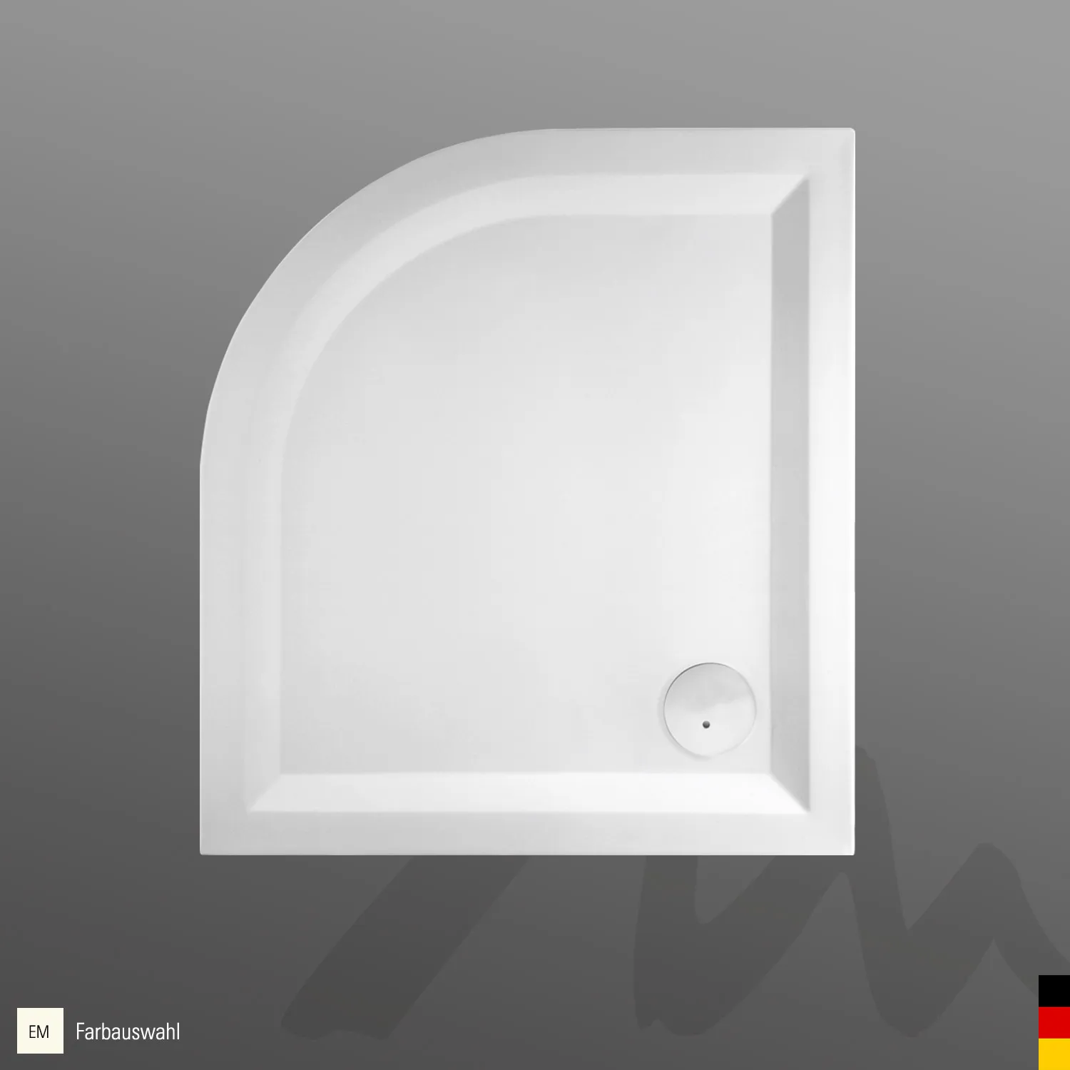 Mauersberger Acryl-Duschwanne albis 100⁄90 SF links, 1000x900x50, Farbgruppe 3 Mauersberger Acryl-Duschwanne albis 100⁄90 SF links, 1000x900x50, Farbgruppe 3