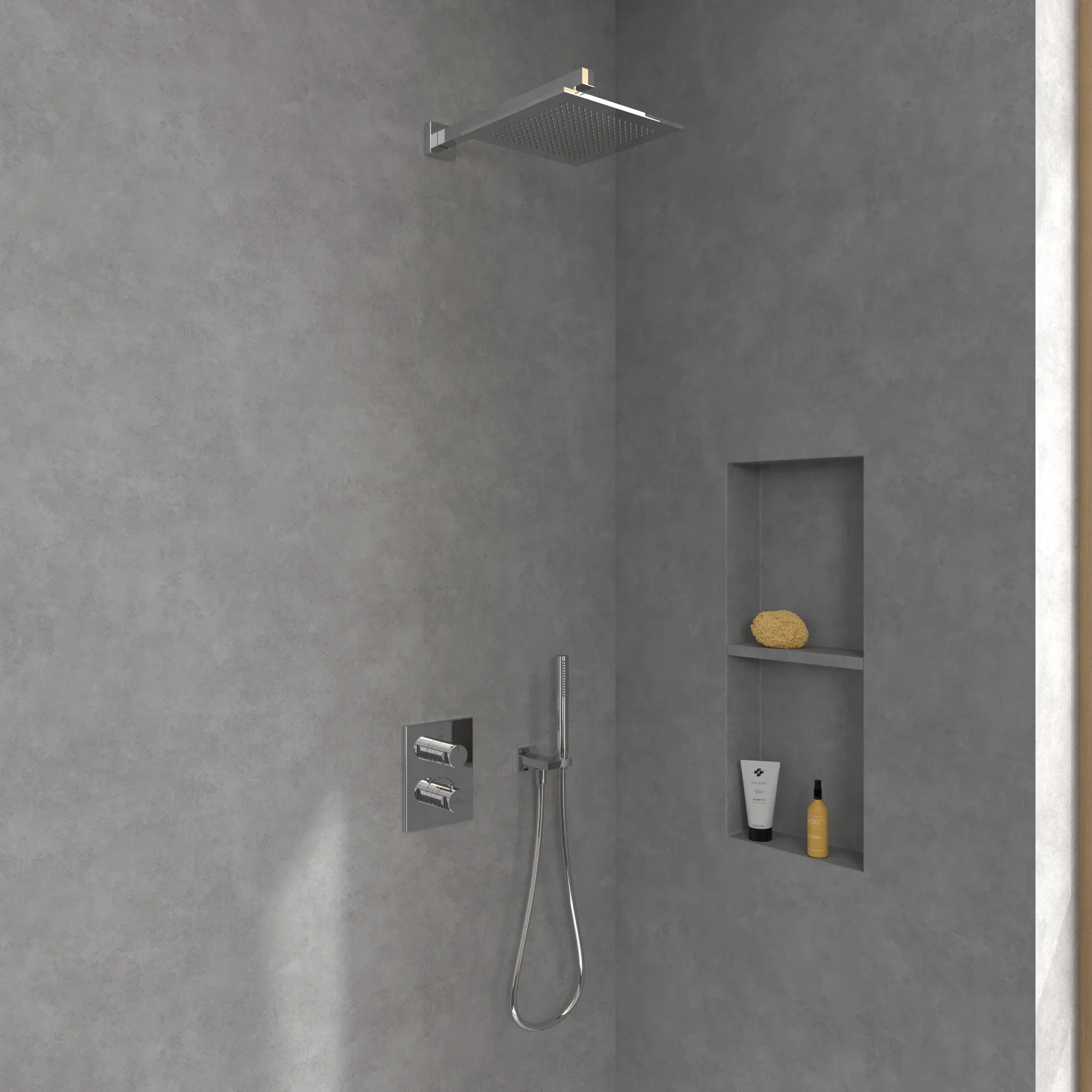 Duschkopf TVC00000200061, quadratisch 25 cm in Chrom Duschkopf TVC00000200061, quadratisch 25 cm in Chrom