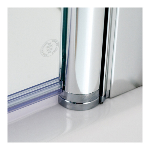 HSK teilgerahmte Nische Drehfalttür pendelbar „Exklusiv“ Glas Linea 01 (80 cm), Profile Chromoptik (Alu Hochglanz poliert), Sondergröße HSK teilgerahmte Nische Drehfalttür pendelbar „Exklusiv“ Glas Linea 01 (80 cm), Profile Chromoptik (Alu Hochglanz poliert), Sondergröße