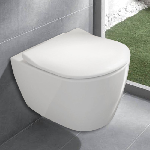 Subway 2.0 Tiefspül-WC spülrandlos Set mit WC-Sitz SlimSeat, SoftClosing und QuickRelease