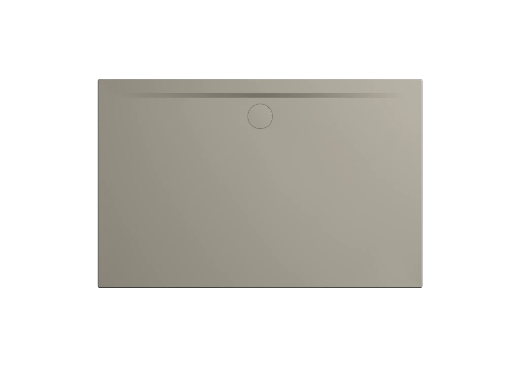 Kaldewei SUPERPLAN ZERO Duschfläche, warm grey 50 Perl-Effekt, 800 x 1000 mm, 20 mm tief, extraflach, bodeneben, seitlicher mittiger Ablauf