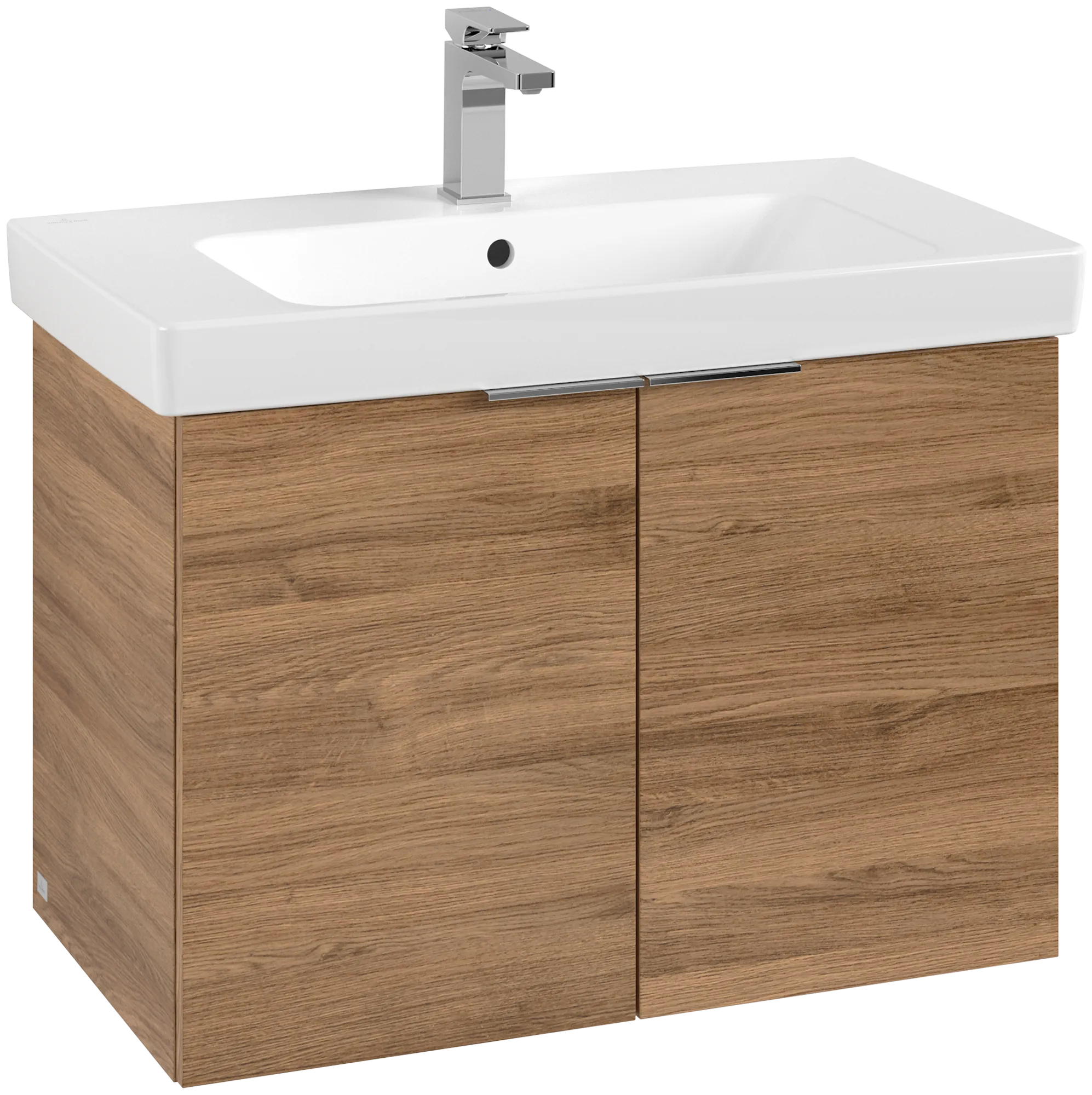 Villeroy & Boch Waschbeckenunterschrank Architectura Kansas Oak, 750 x 520 x 420 mm, mit SoftClosing, 2 Türen, Wandmontage Villeroy & Boch Waschbeckenunterschrank Architectura Kansas Oak, 750 x 520 x 420 mm, mit SoftClosing, 2 Türen, Wandmontage