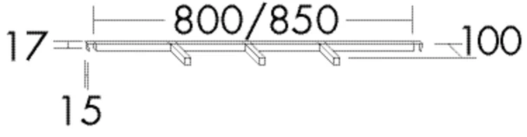 Burgbad Innenorganisation ACEN080, Anthrazitgrau, 17 mm H x 800 mm B x 100 mm T, Zubehör für Auszug mit SilentSystem und Vollauszug Burgbad Innenorganisation ACEN080, Anthrazitgrau, 17 mm H x 800 mm B x 100 mm T, Zubehör für Auszug mit SilentSystem und Vollauszug