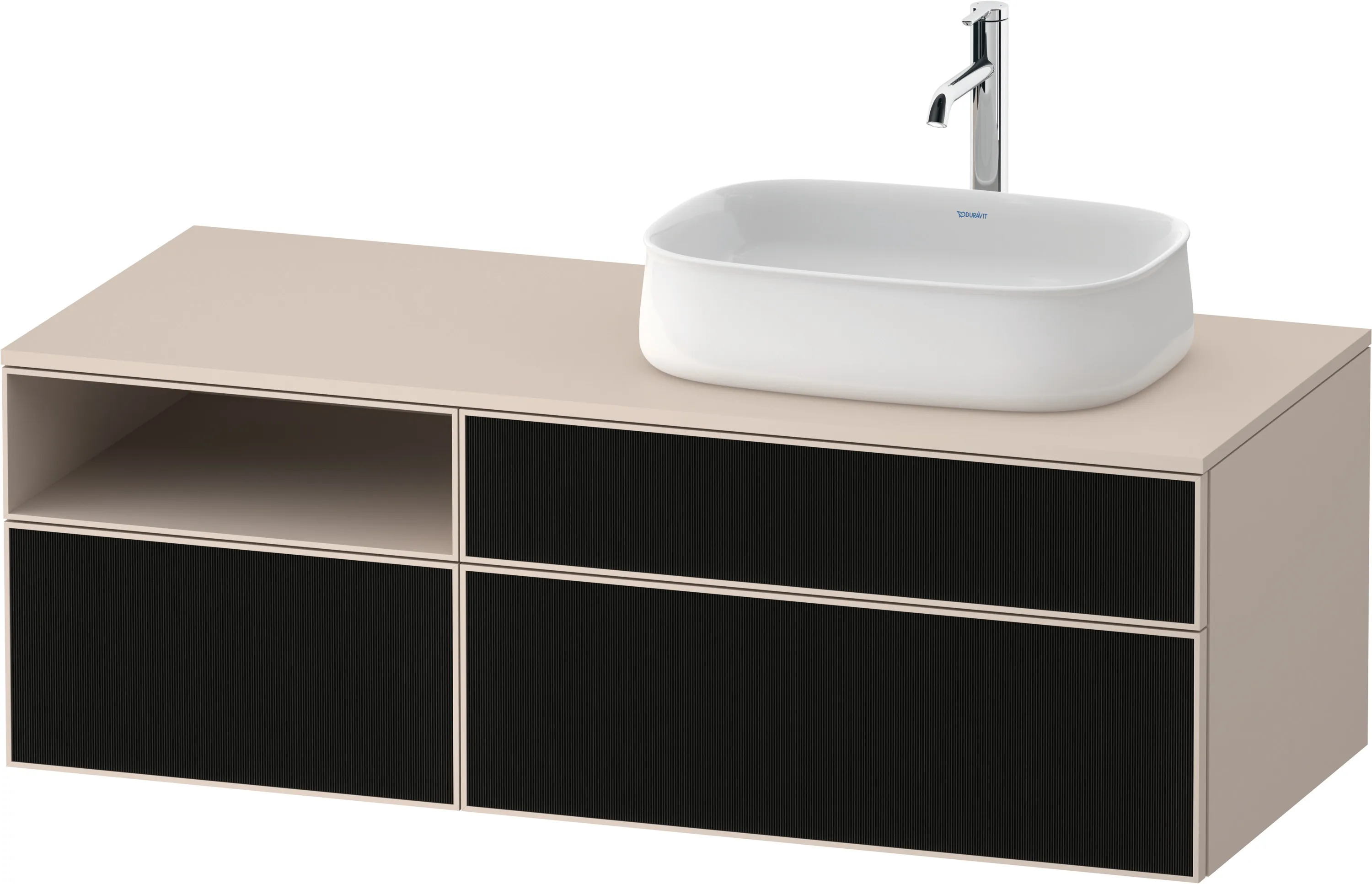 Duravit Waschtischunterschrank wandhängend „Zencha“ 130 × 44,2 × 55 cm Duravit Waschtischunterschrank wandhängend „Zencha“ 130 × 44,2 × 55 cm