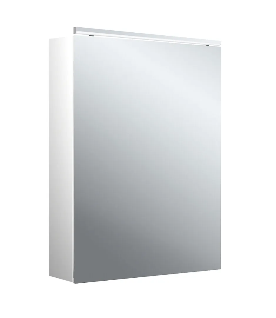 Lichtspiegelschrank pure 2 Classic,Aufputz, mit Waschtischbeleuchtung,1 Tür, 500mm