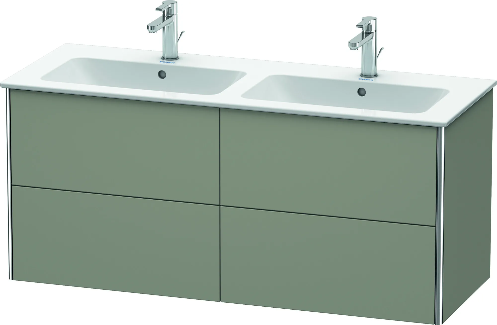 Duravit Waschtischunterschrank wandhängend „XSquare“ 128 × 56 × 47,8 cm Steingrau Seidenmatt Duravit Waschtischunterschrank wandhängend „XSquare“ 128 × 56 × 47,8 cm Steingrau Seidenmatt