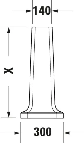 Standsäule 1930 für 043880 und 043870, weiß