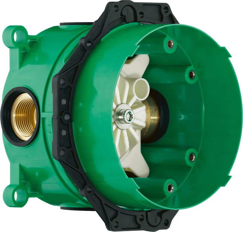 Hansgrohe AXOR iBox universal Grundkörper - rotationssymmetrisch, schallentkoppelt, Einbautiefe 80–108 mm, Anschluss Rp 3/4, DN20 Hansgrohe AXOR iBox universal Grundkörper - rotationssymmetrisch, schallentkoppelt, Einbautiefe 80–108 mm, Anschluss Rp 3/4, DN20