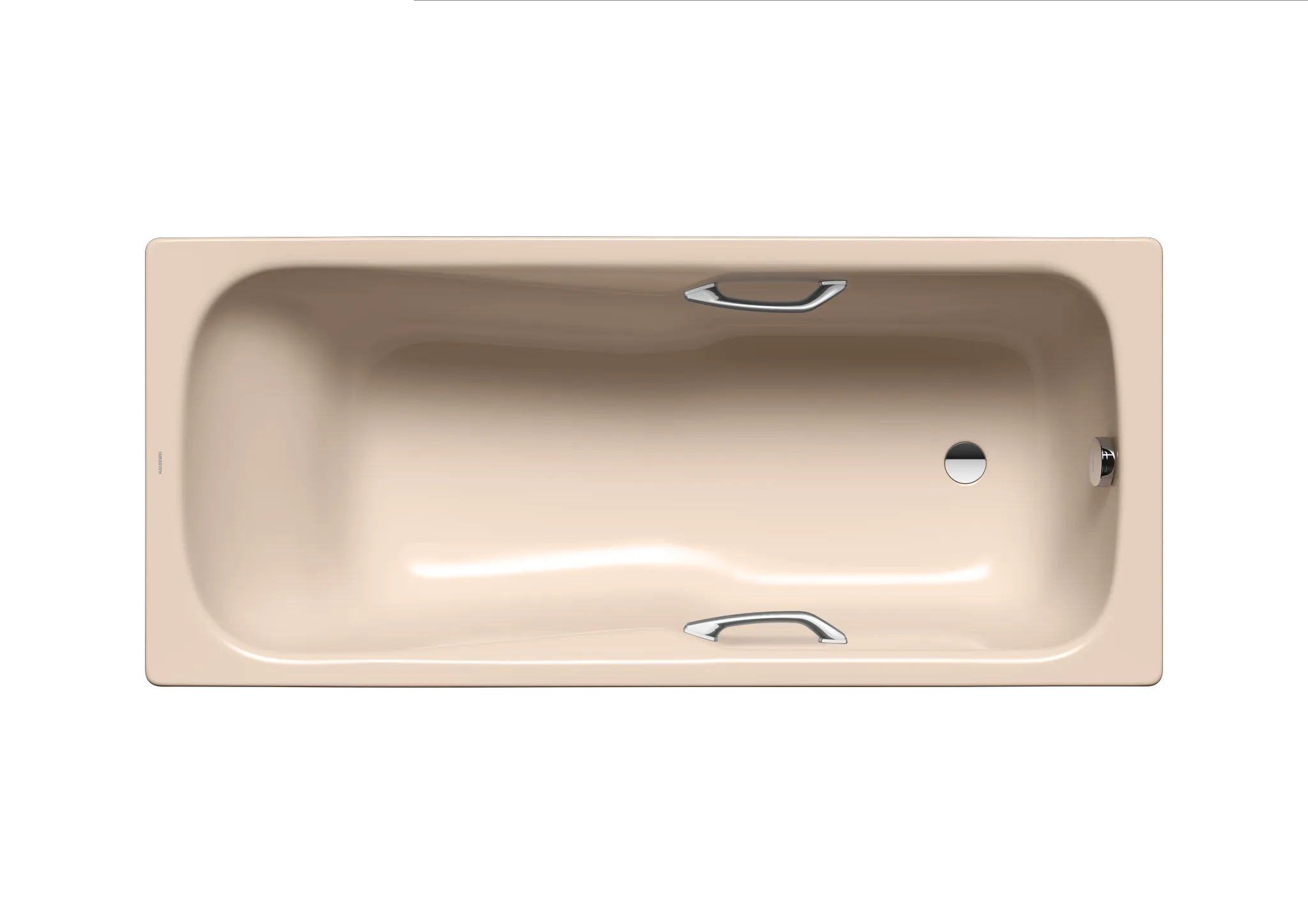 Kaldewei Badewanne „Dyna Set“ Star rechteck 180 × 80 cm, mit Grifflochbohrungen in bahamabeige