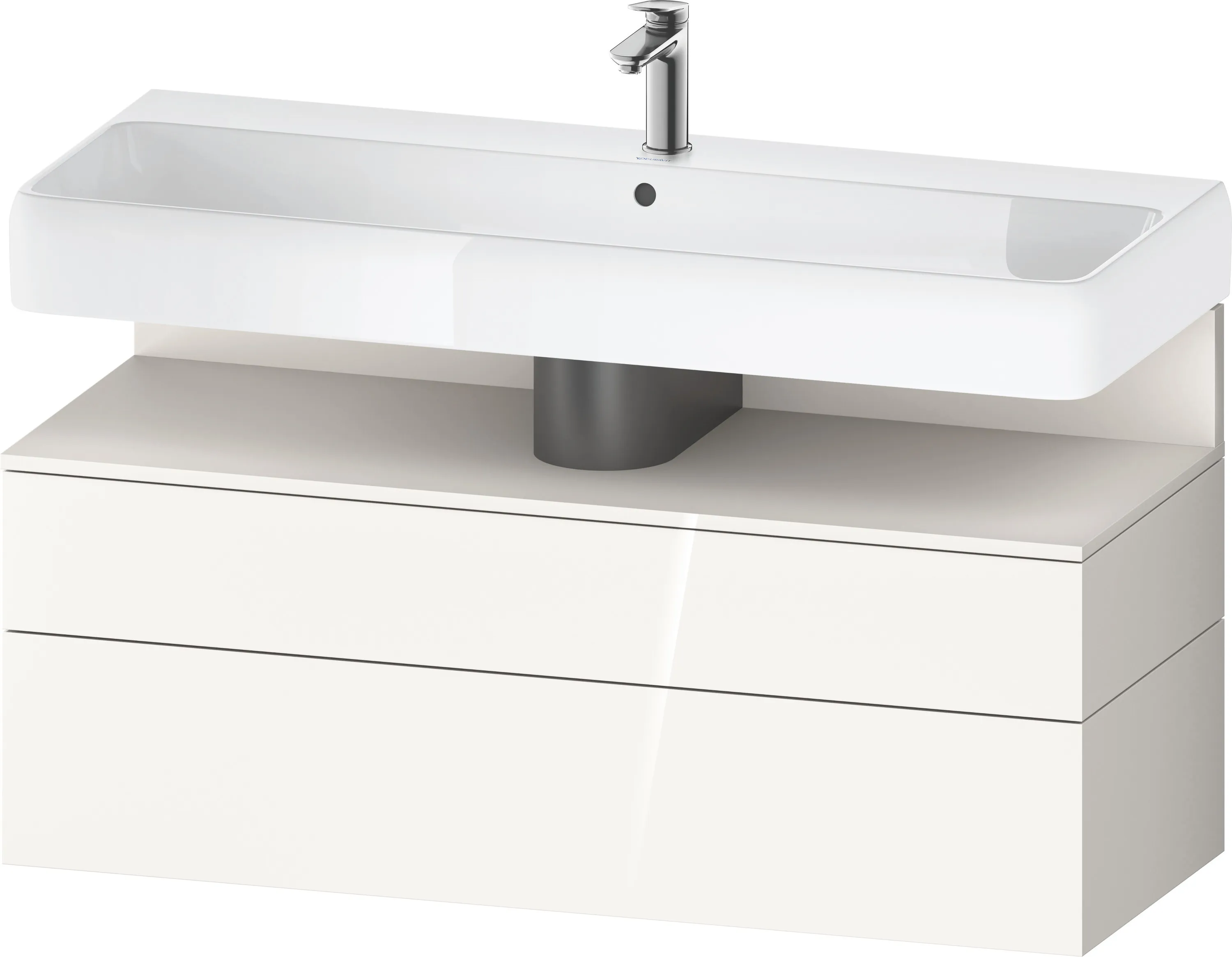 Duravit Waschtischunterschrank wandhängend „Qatego“ 119 × 59 × 47 cm, mit Beleuchtung Duravit Waschtischunterschrank wandhängend „Qatego“ 119 × 59 × 47 cm, mit Beleuchtung