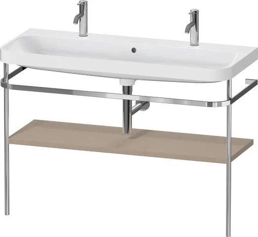 Duravit Waschtischunterschrank c-shaped Set mit Metallkonsole „Happy D.2 Plus“ 117,5 × 85 × 49 cm Duravit Waschtischunterschrank c-shaped Set mit Metallkonsole „Happy D.2 Plus“ 117,5 × 85 × 49 cm