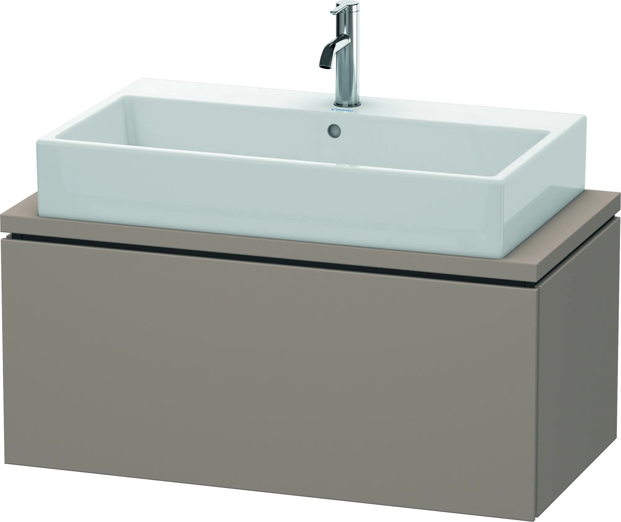 Duravit Waschtischunterschrank wandhängend „L-Cube“ 92 × 40 × 47,7 cm Basalt Matt Duravit Waschtischunterschrank wandhängend „L-Cube“ 92 × 40 × 47,7 cm Basalt Matt