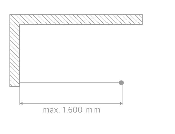 HSK Walk-In-Duschkabine Frontelement „Easy Comfort“ Glas Klar hell, Profile Chromoptik (Alu Hochglanz poliert), B: 1400 mm H: 2000 mm HSK Walk-In-Duschkabine Frontelement „Easy Comfort“ Glas Klar hell, Profile Chromoptik (Alu Hochglanz poliert), B: 1400 mm H: 2000 mm