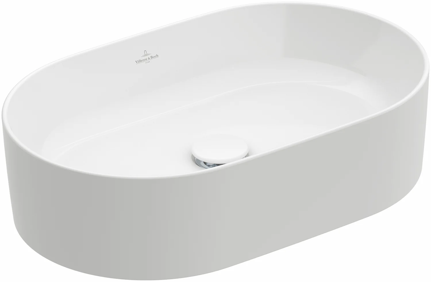 Villeroy & Boch Collaro Aufsatzwaschbecken 560x360mm Oval Stone White CeramicPlus Villeroy & Boch Collaro Aufsatzwaschbecken 560x360mm Oval Stone White CeramicPlus