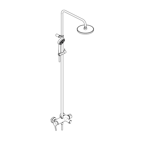 LOGO EHM Dual Shower System mit Wanneneinlauf chrom