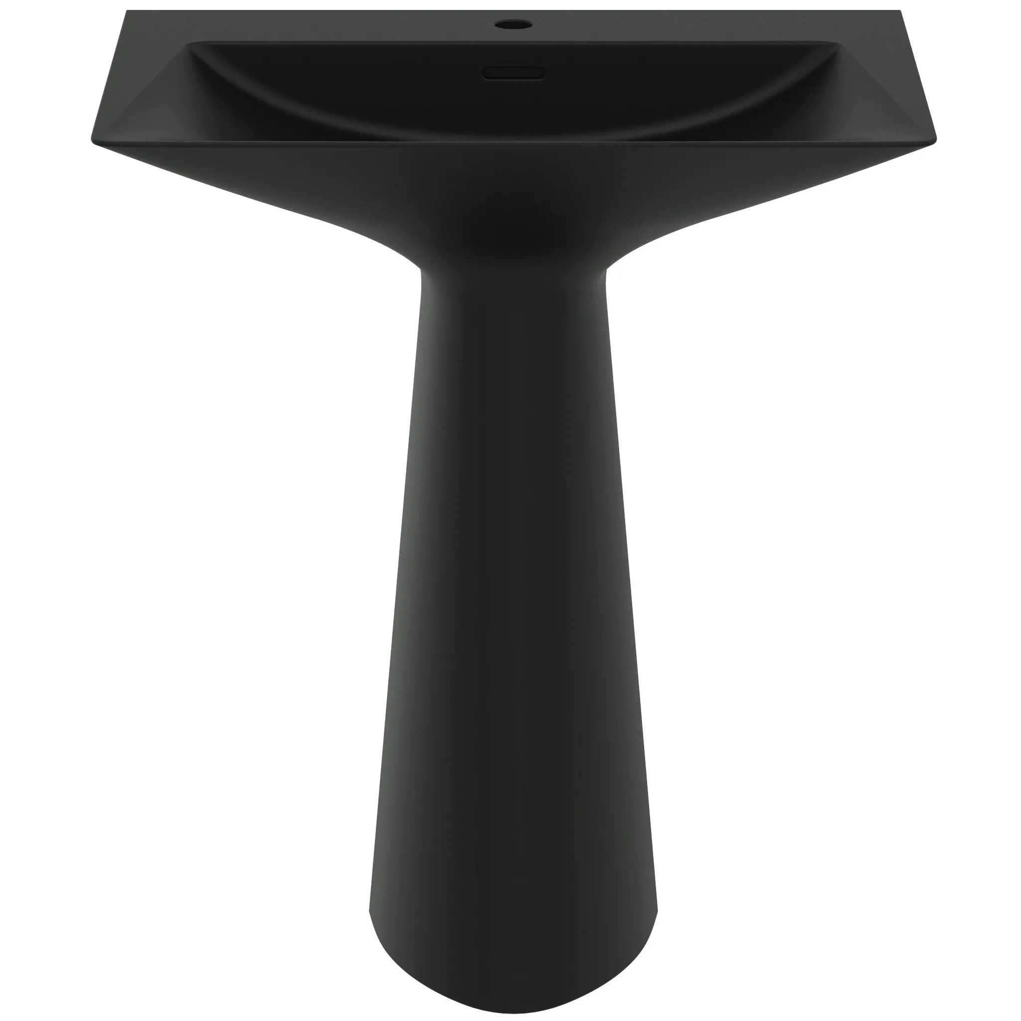 Ideal Standard Säulenwaschtisch Tipo-Z, 1 Hahnloch, 740x470x900 mm, Schwarz matt