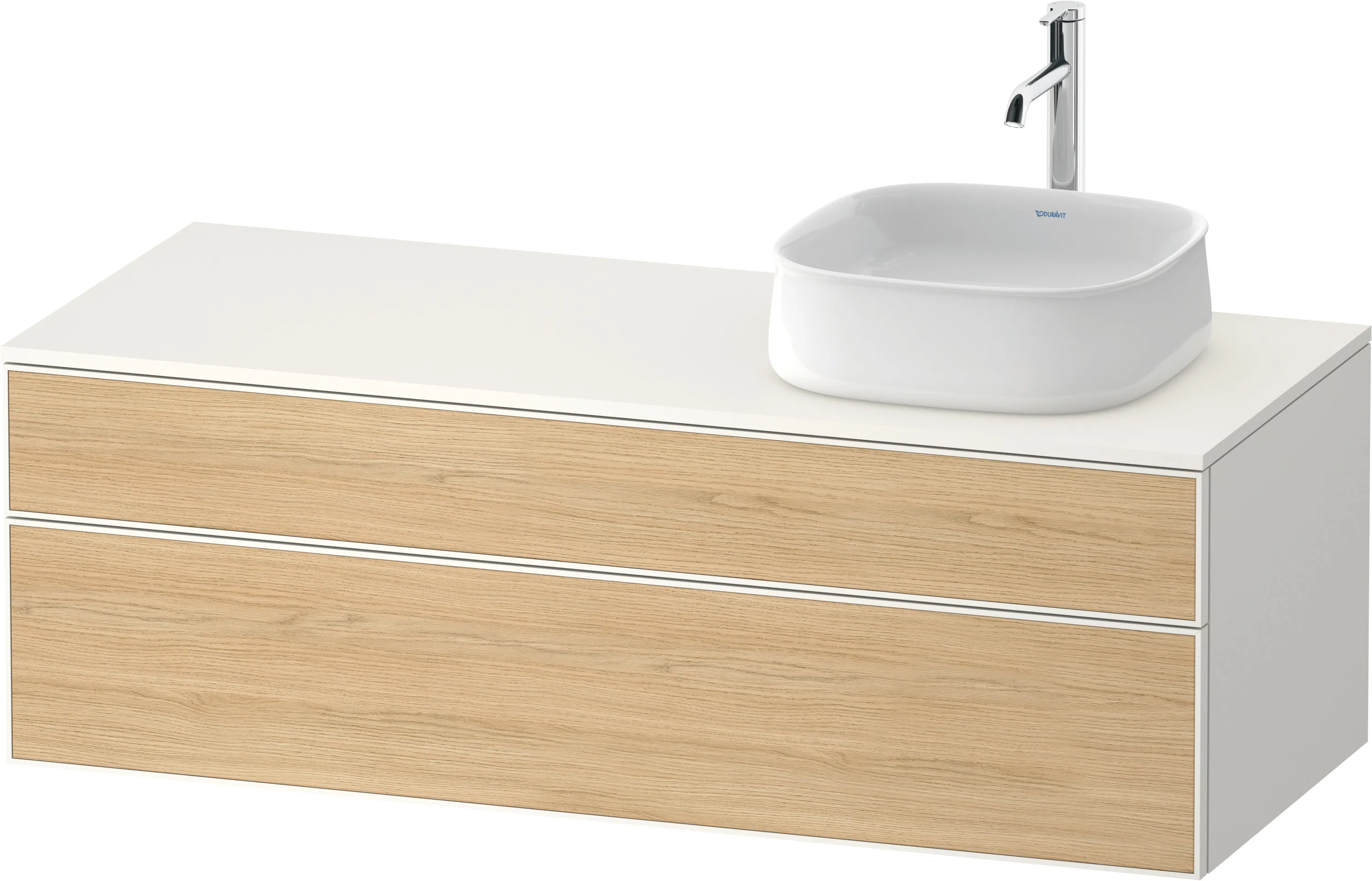 Duravit Waschtischunterschrank wandhängend „Zencha“ 130 × 44,2 × 55 cm