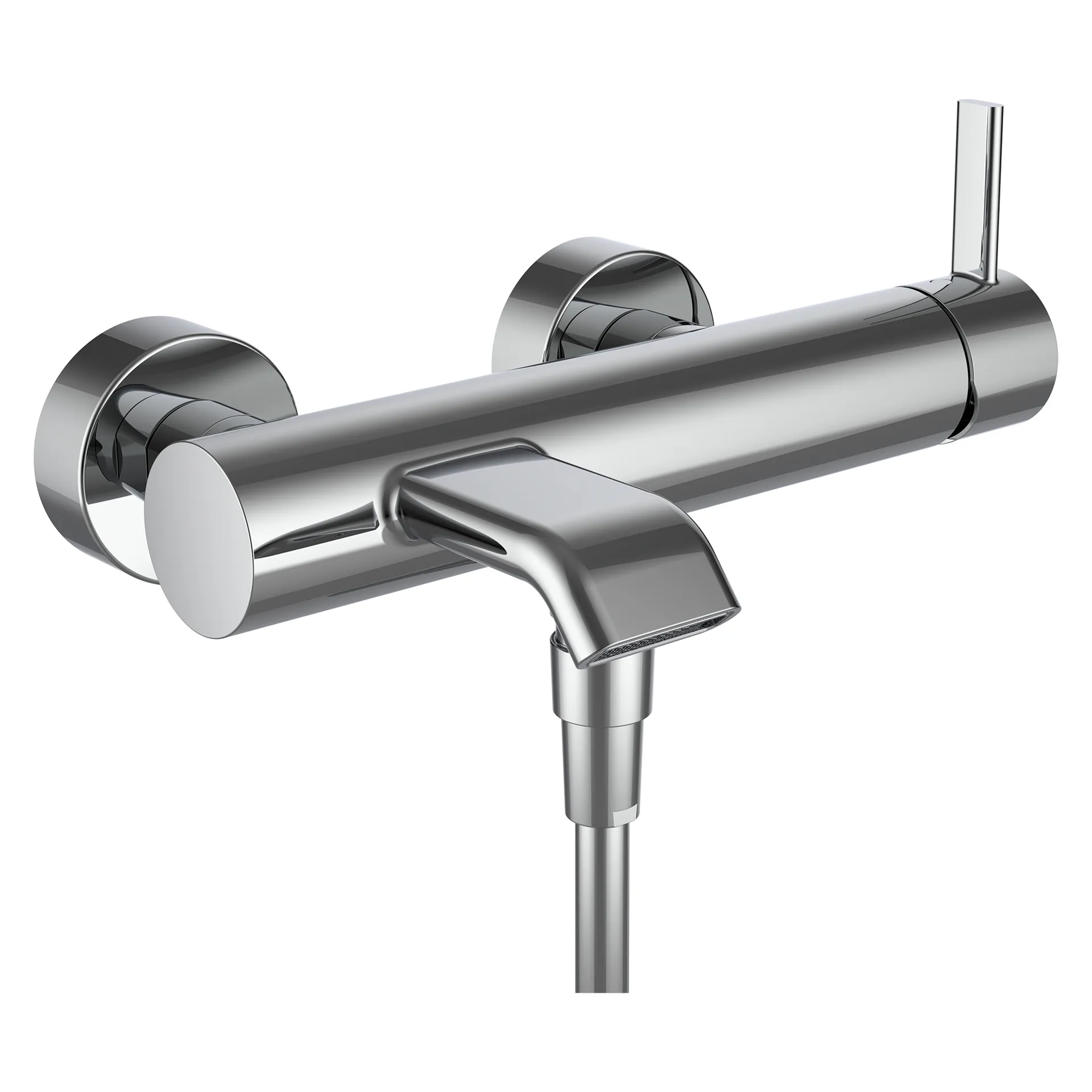 Laufen MEDA Einhebel-Wannenmischer Aufputz, Kunststoffschlauch 1500 mm, Handbrause MyTwin100 chrom Laufen MEDA Einhebel-Wannenmischer Aufputz, Kunststoffschlauch 1500 mm, Handbrause MyTwin100 chrom