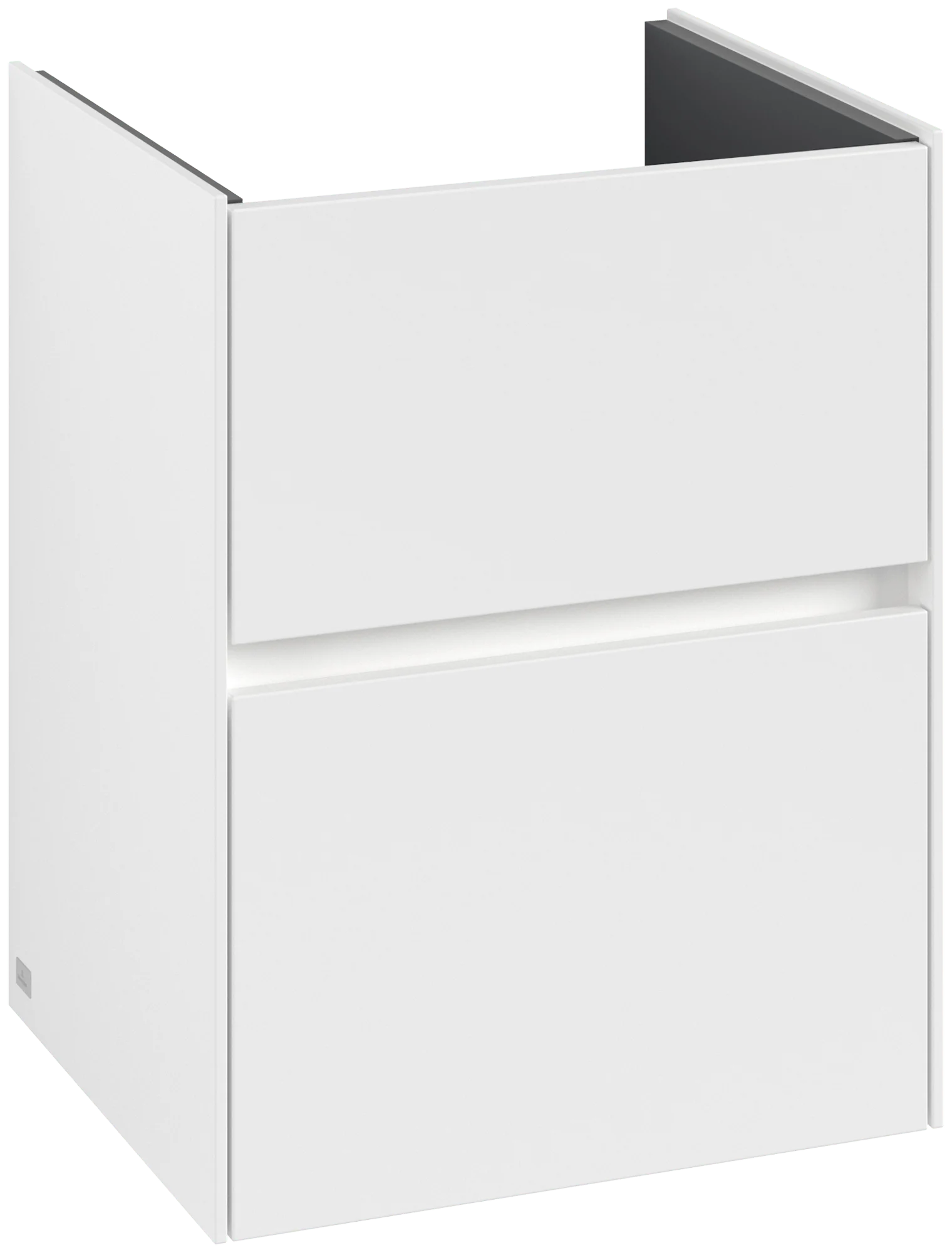 Villeroy & Boch Waschbeckenunterschrank Collaro C141B0, White Matt, 472x609,5x404 mm, mit Beleuchtung und SoftClosing, Wandmontage