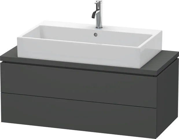 Duravit Waschtischunterschrank wandhängend „L-Cube“ 102 × 40 × 47,7 cm Graphit Matt