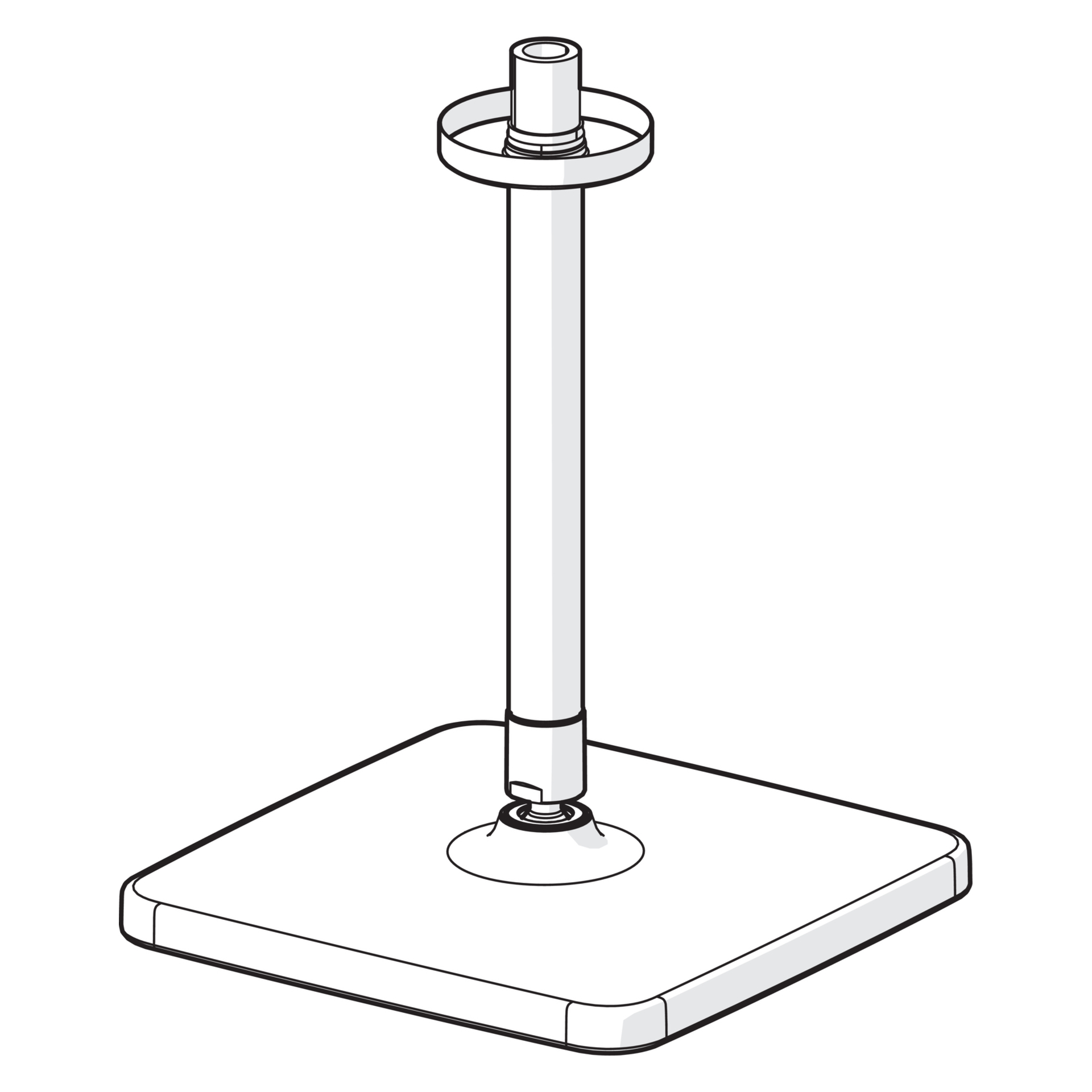 HA Kopfbrause HANSABASICJET Style 4437 1-strahlig 200x200 mm Chrom