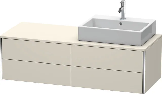 Duravit Waschtischunterschrank wandhängend „XSquare“ 140 × 40 × 54,8 cm Taupe Matt Duravit Waschtischunterschrank wandhängend „XSquare“ 140 × 40 × 54,8 cm Taupe Matt