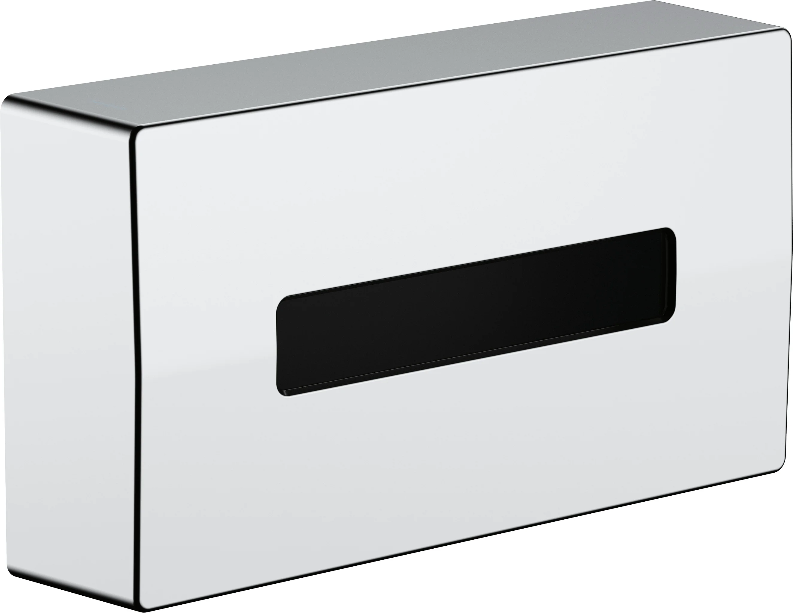 Hansgrohe AddStoris Kosmetiktuchbox in Chrom, wandmontierbar mit Klebe- oder Schraubbefestigung, passend für handelsübliche Kosmetiktuchboxen