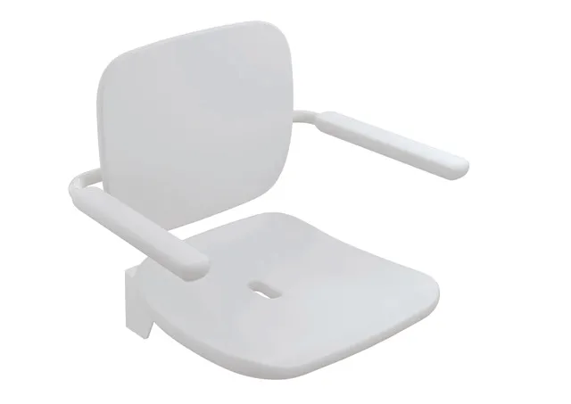 Klappsitz „Serie 802 LifeSystem“ in Signalweiß glänzend / Signalweiß matt Klappsitz „Serie 802 LifeSystem“ in Signalweiß glänzend / Signalweiß matt