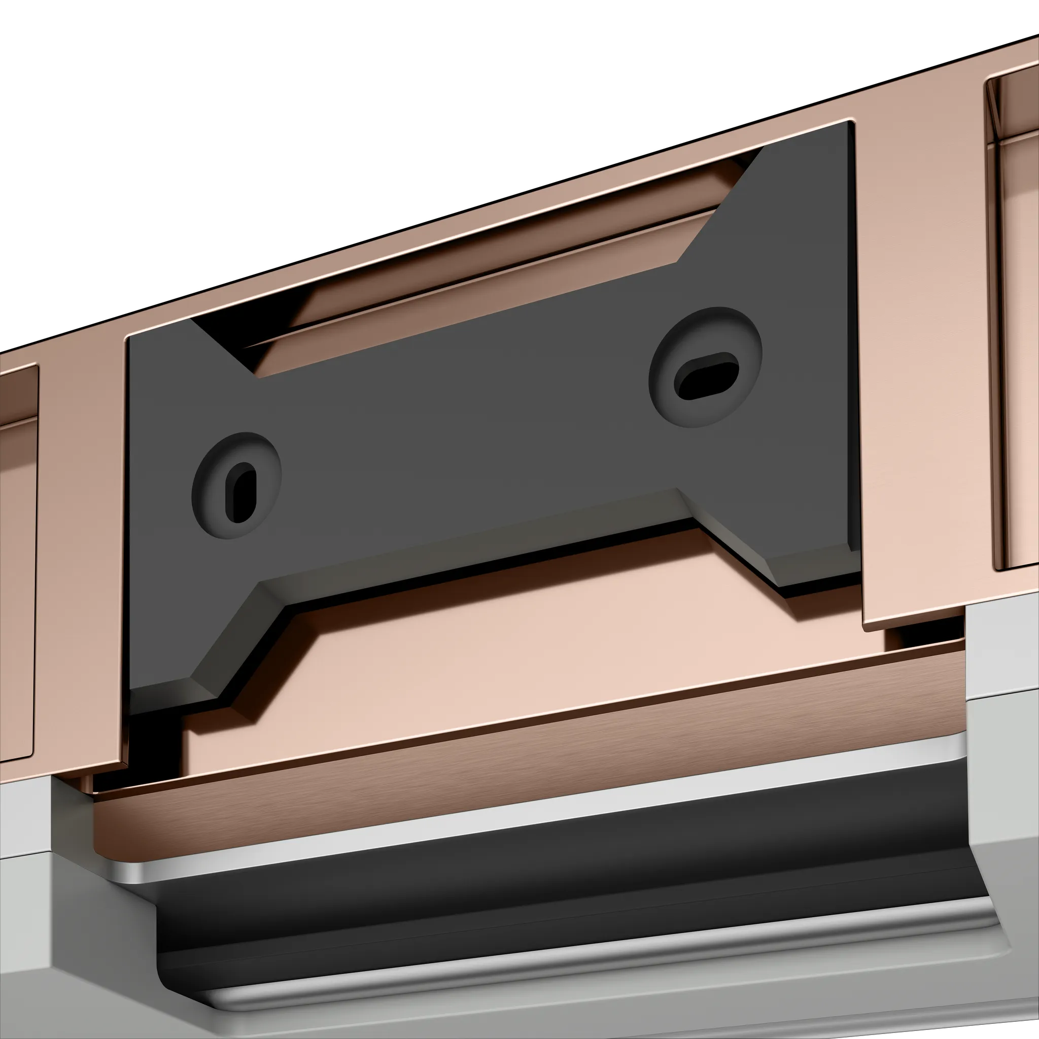 KEUCO EDITION 11 Duschablage mit Glasabzieher Rotgold gebürstet / Alu KEUCO EDITION 11 Duschablage mit Glasabzieher Rotgold gebürstet / Alu