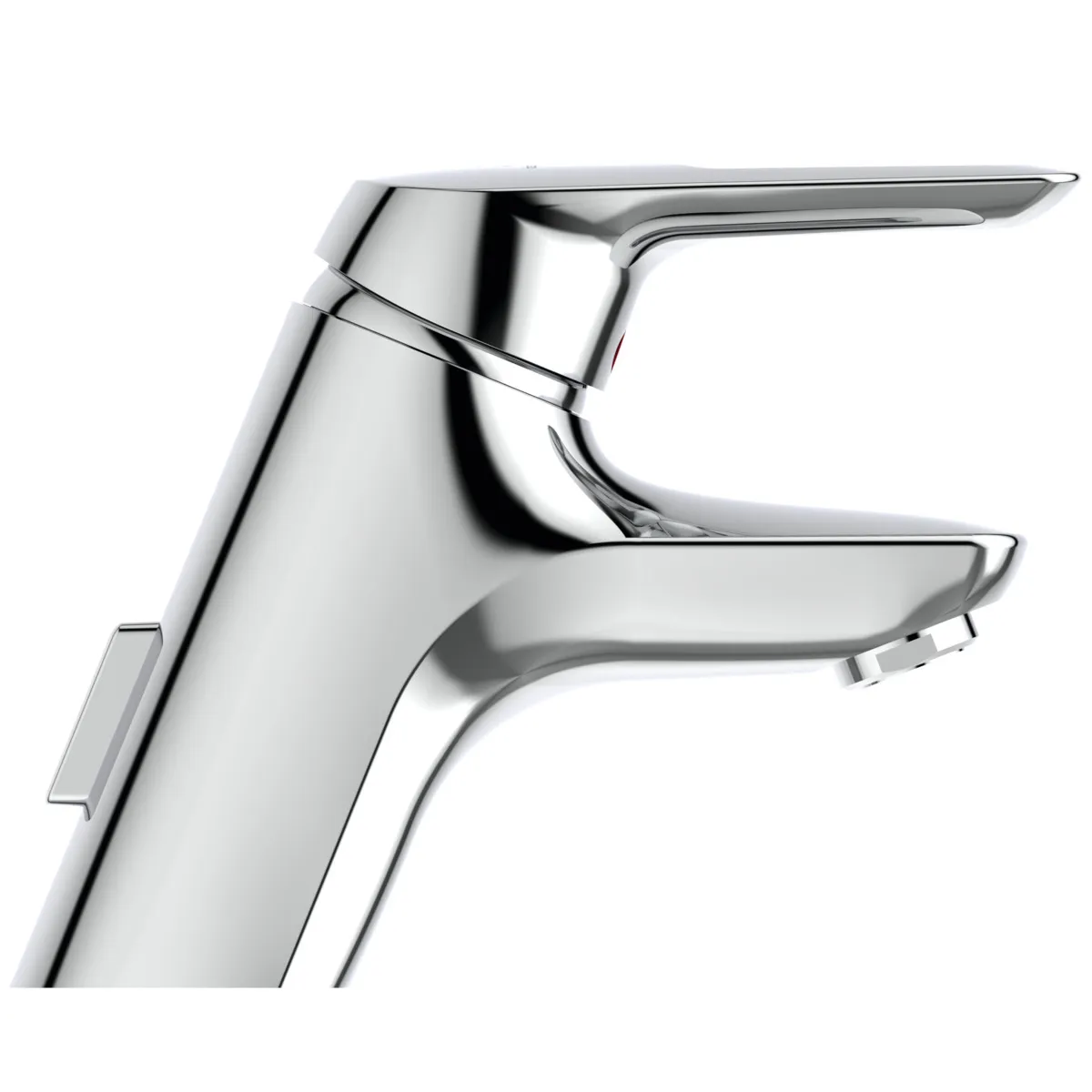 Waschtischarmatur Ceramix Blue, Piccolo, mit Ablaufgarnitur, Ausladung 117mm, Chrom Waschtischarmatur Ceramix Blue, Piccolo, mit Ablaufgarnitur, Ausladung 117mm, Chrom