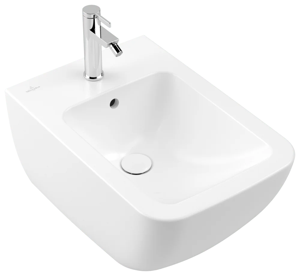 Villeroy & Boch Venticello Bidet wandhängend Stone White CeramicPlus