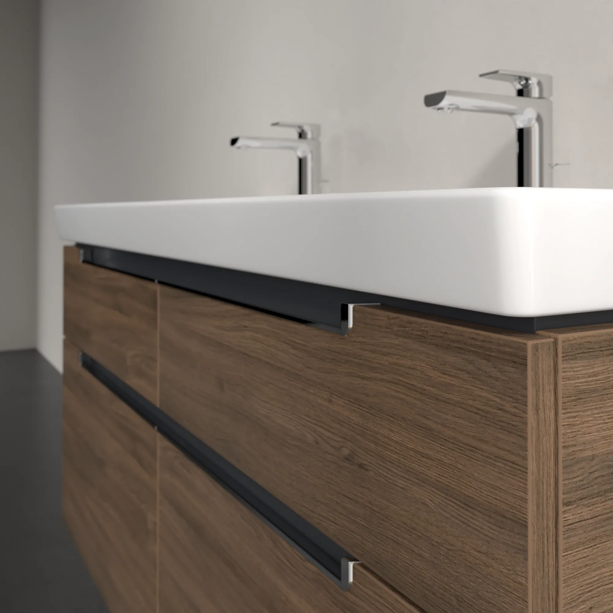 Villeroy & Boch Waschbeckenunterschrank Subway 2.0, Arizona Oak, 1287 x 590 x 449 mm, 4 Auszüge, SoftClosing, Wandmontage Villeroy & Boch Waschbeckenunterschrank Subway 2.0, Arizona Oak, 1287 x 590 x 449 mm, 4 Auszüge, SoftClosing, Wandmontage
