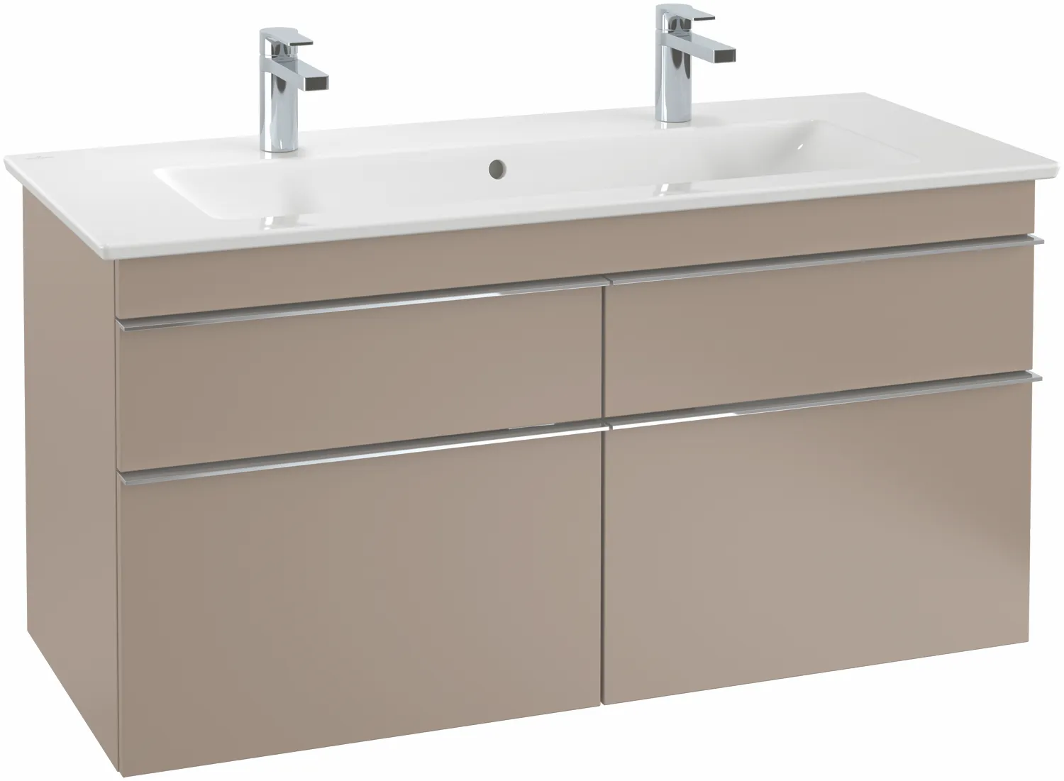Villeroy & Boch Waschtischunterschrank „Venticello“ für Schrank-Doppelwaschtisch 1153 × 590 × 502 mm Glossy White, für Becken mittig Villeroy & Boch Waschtischunterschrank „Venticello“ für Schrank-Doppelwaschtisch 1153 × 590 × 502 mm Glossy White, für Becken mittig