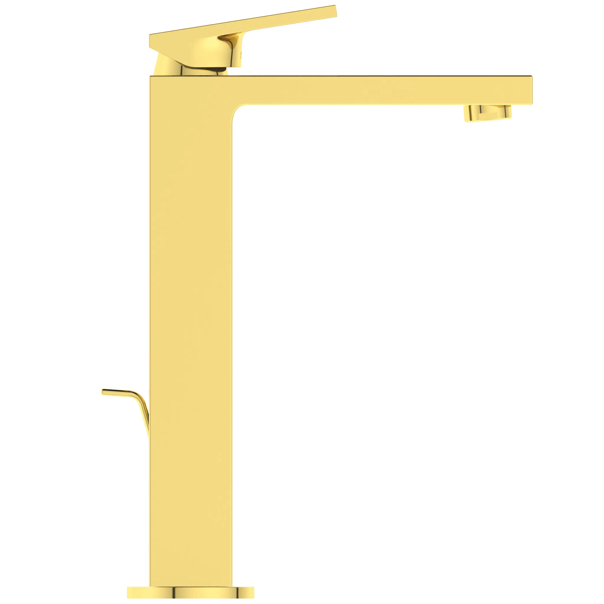 Ideal Standard Waschischarmatur Extra Ausladung 150mm verlängerter Sockel Ablaufgarnitur Brushed Gold