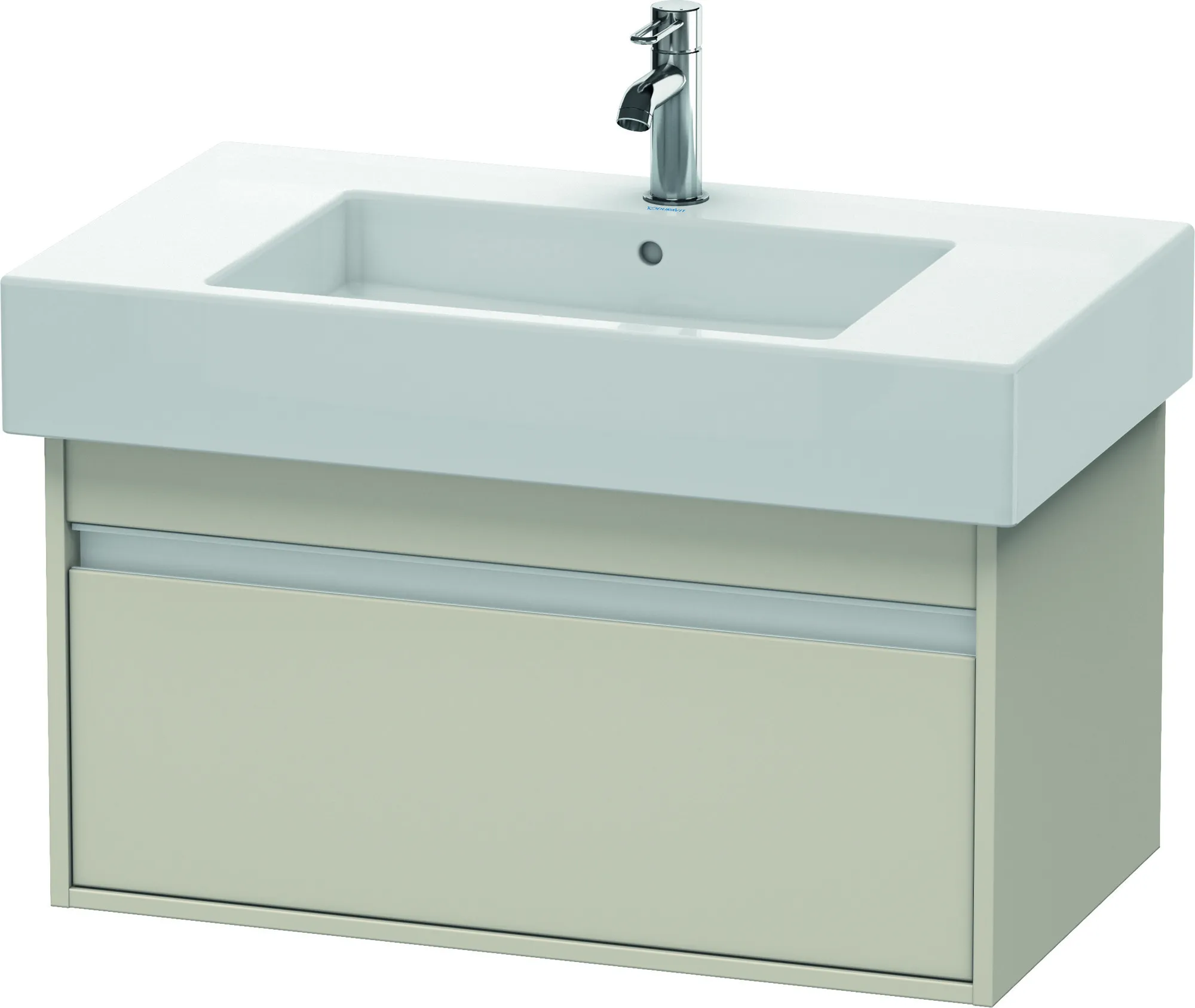 Duravit Waschtischunterschrank wandhängend „Ketho“ 80 × 41 × 45,5 cm Taupe Matt Duravit Waschtischunterschrank wandhängend „Ketho“ 80 × 41 × 45,5 cm Taupe Matt